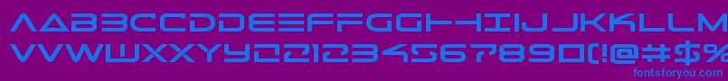 Telemarinesboldexpand Font – Blue Fonts on Purple Background