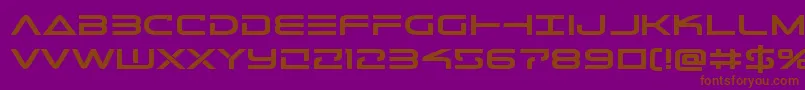 Telemarinesboldexpand Font – Brown Fonts on Purple Background