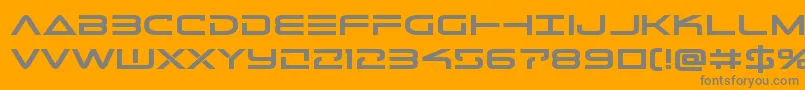 Telemarinesboldexpand Font – Gray Fonts on Orange Background