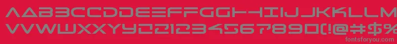 Telemarinesboldexpand Font – Gray Fonts on Red Background