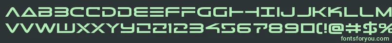 Telemarinesboldexpand Font – Green Fonts on Black Background