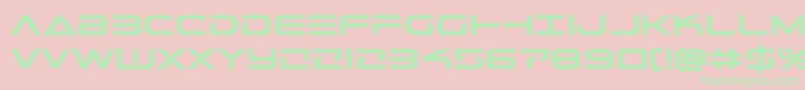 Telemarinesboldexpand Font – Green Fonts on Pink Background