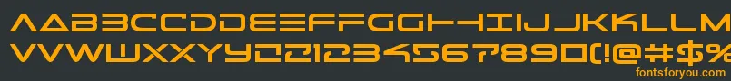 Telemarinesboldexpand Font – Orange Fonts on Black Background