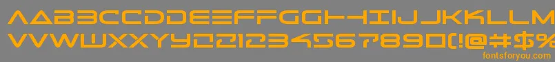 Telemarinesboldexpand Font – Orange Fonts on Gray Background