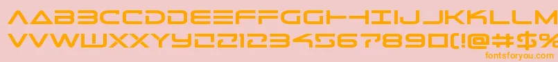 Telemarinesboldexpand Font – Orange Fonts on Pink Background