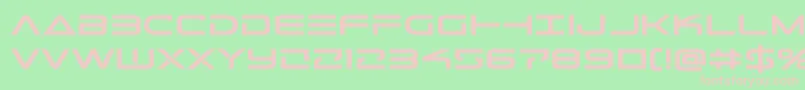 Telemarinesboldexpand Font – Pink Fonts on Green Background