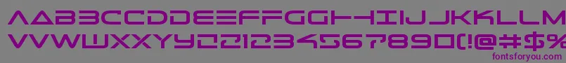 Telemarinesboldexpand Font – Purple Fonts on Gray Background