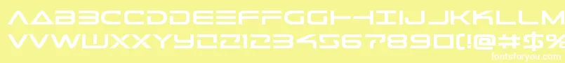 Telemarinesboldexpand Font – White Fonts on Yellow Background