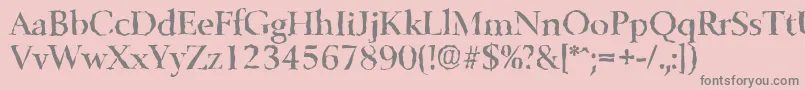 BelfastrandomMediumRegular Font – Gray Fonts on Pink Background