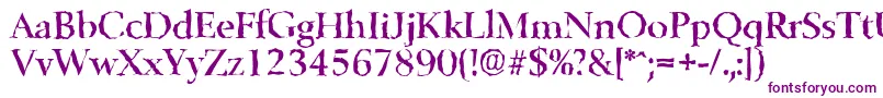 BelfastrandomMediumRegular Font – Purple Fonts on White Background