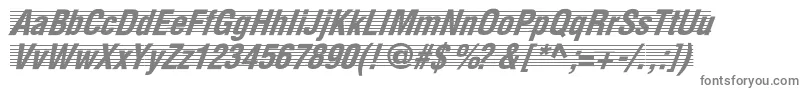 フォントTheScoreNormal – 白い背景に灰色の文字
