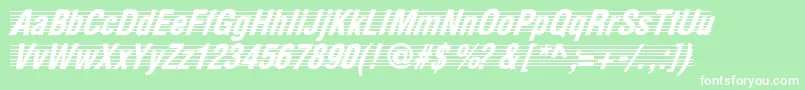 TheScoreNormal Font – White Fonts on Green Background