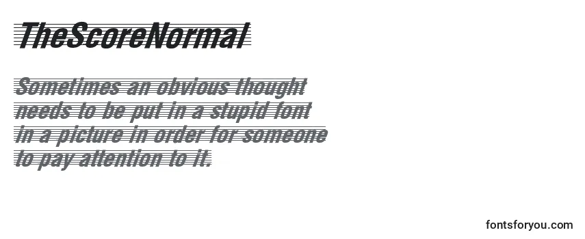 TheScoreNormal-fontti
