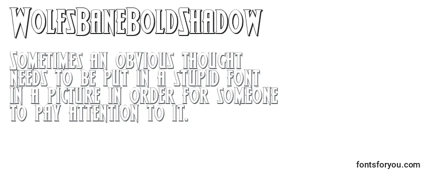 Шрифт WolfsBaneBoldShadow