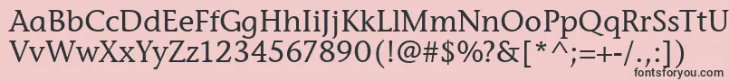 StoneInfItcTtMedium Font – Black Fonts on Pink Background