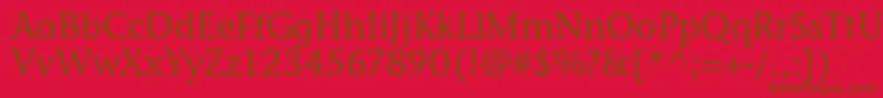 StoneInfItcTtMedium Font – Brown Fonts on Red Background