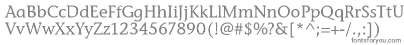 フォントStoneInfItcTtMedium – 白い背景に灰色の文字