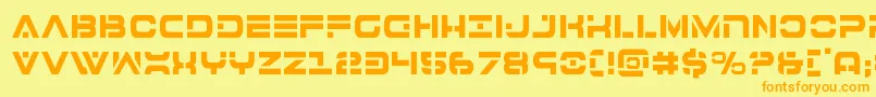 fuente 7thservicecond – Fuentes Naranjas Sobre Fondo Amarillo