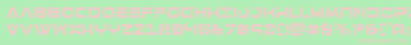 7thservicecond Font – Pink Fonts on Green Background