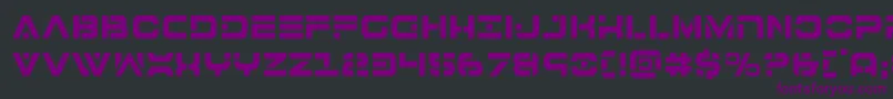 7thservicecond Font – Purple Fonts on Black Background