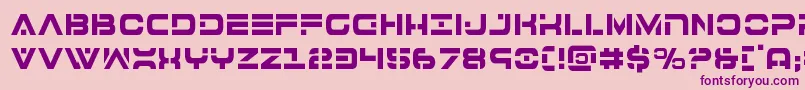 7thservicecond Font – Purple Fonts on Pink Background