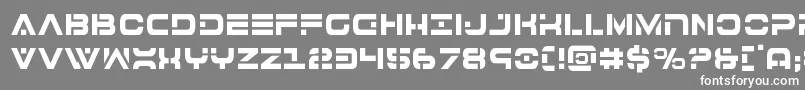 フォント7thservicecond – 灰色の背景に白い文字