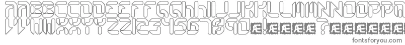 Collecro-fontti – harmaat kirjasimet valkoisella taustalla