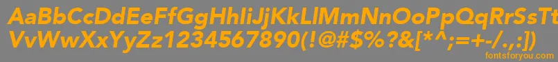 ExpoBlackSsiBlackItalic Font – Orange Fonts on Gray Background