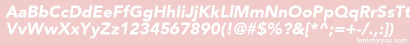 ExpoBlackSsiBlackItalic Font – White Fonts on Pink Background