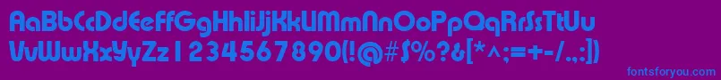 Xprsvh Font – Blue Fonts on Purple Background