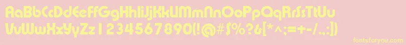 Xprsvh Font – Yellow Fonts on Pink Background