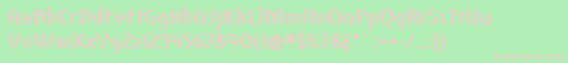 PfroyaleBold Font – Pink Fonts on Green Background