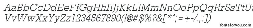 Шрифт RockneyLightItalic – широкие шрифты