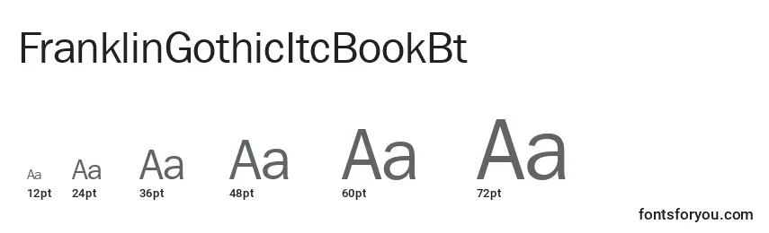 FranklinGothicItcBookBt Font Sizes