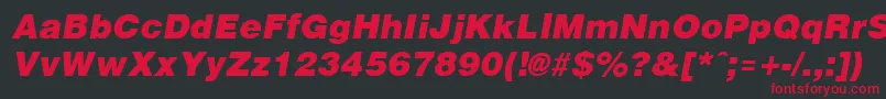 Arenablack ffy Font – Red Fonts on Black Background
