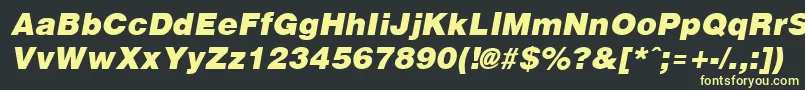 Arenablack ffy Font – Yellow Fonts on Black Background