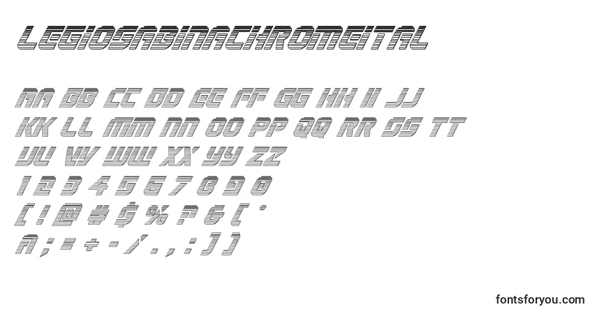 Police Legiosabinachromeital - Alphabet, Chiffres, Caractères Spéciaux