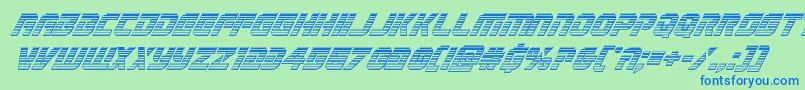 Legiosabinachromeital Font – Blue Fonts on Green Background