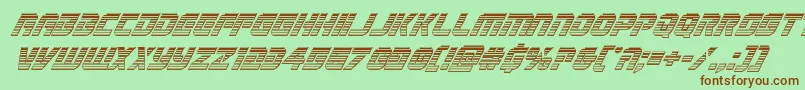 Legiosabinachromeital Font – Brown Fonts on Green Background