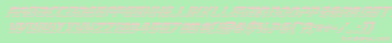 Legiosabinachromeital Font – Pink Fonts on Green Background