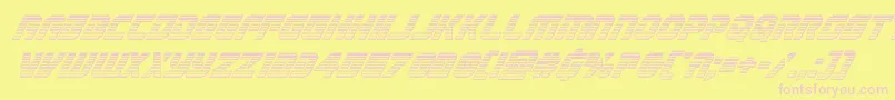 Legiosabinachromeital Font – Pink Fonts on Yellow Background