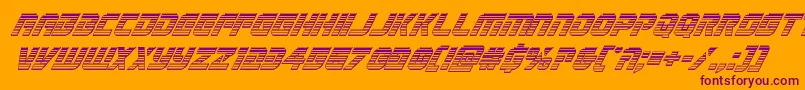 Legiosabinachromeital Font – Purple Fonts on Orange Background