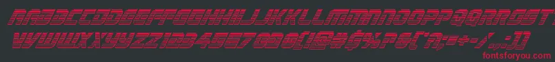 Legiosabinachromeital Font – Red Fonts on Black Background
