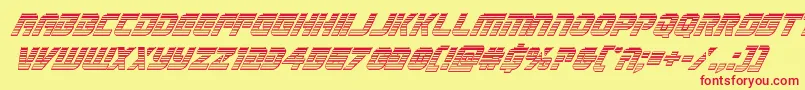 Legiosabinachromeital Font – Red Fonts on Yellow Background