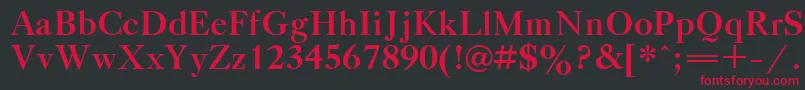 Gaztibol Font – Red Fonts on Black Background