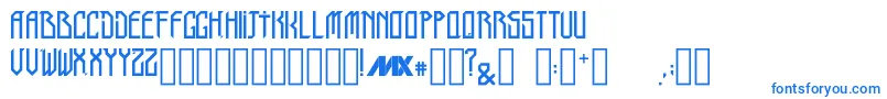 TriboRegular-Schriftart – Blaue Schriften