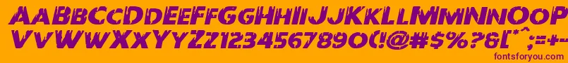 More about Redundeadexpandital Font Redundeadexpandital Font – Purple Fonts on Orange Background
