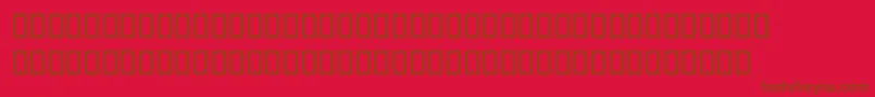 QadiOutline Font – Brown Fonts on Red Background