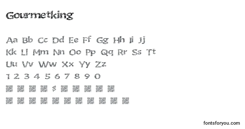 Gourmetking Font – alphabet, numbers, special characters