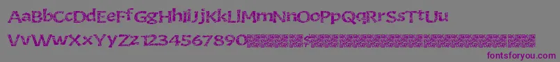 Gourmetking Font – Purple Fonts on Gray Background